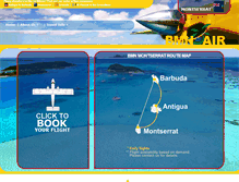 Tablet Screenshot of montserrat-flights.com